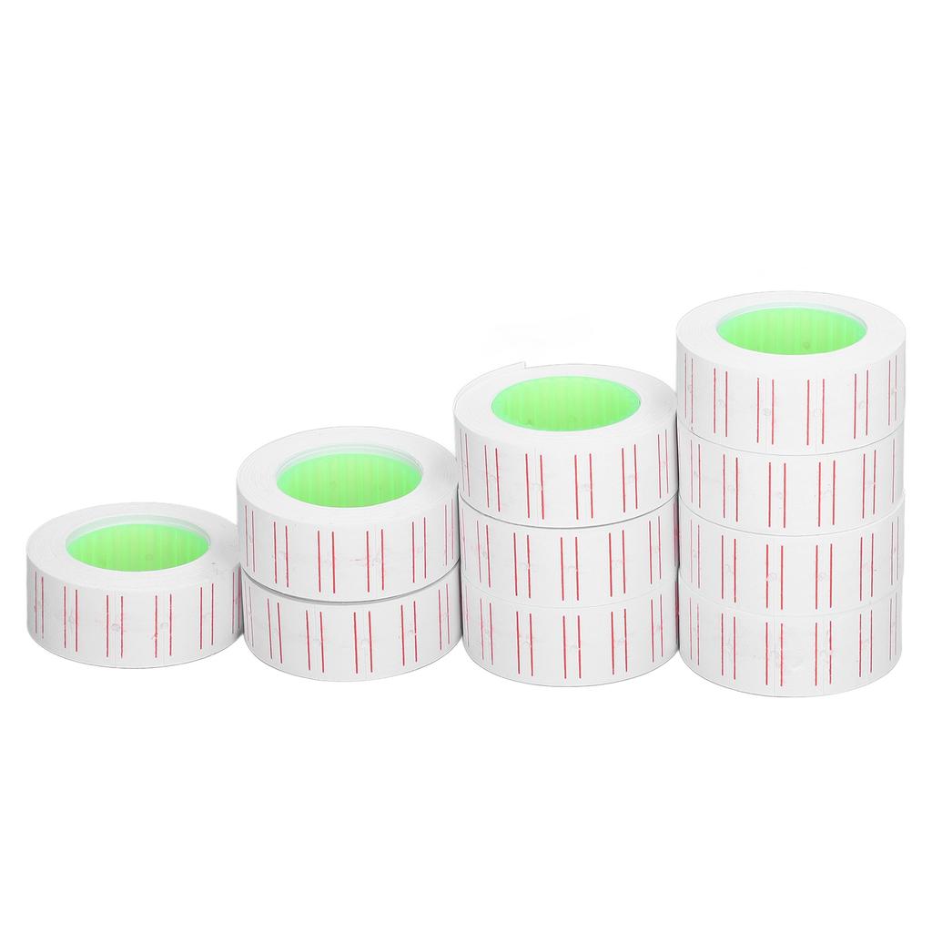 30 Rolls 15000Pcs Labels Price Stickers Single Row Tag Paper for MX5500 Gun Labeller 21x12mm