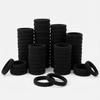 Simple High Elastic Hair Ties 100 Pcs, 4cm Black Bulk. Versatile, Durable, for All Hairstyles