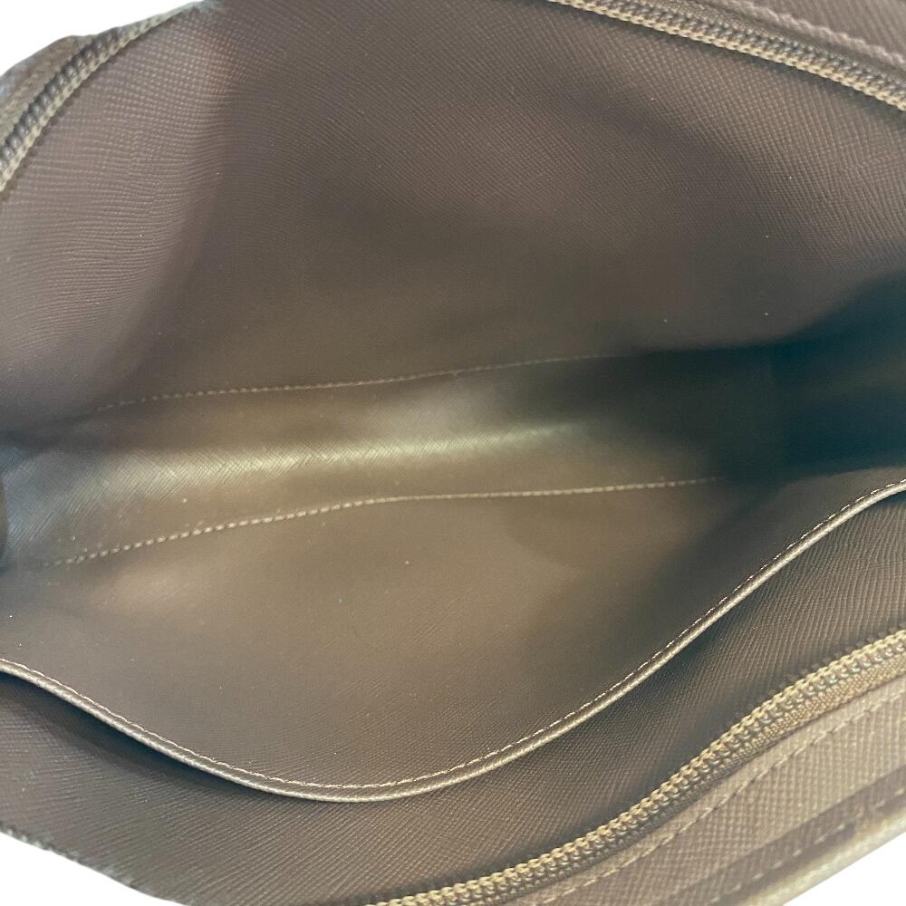 Burberrys Pouch clutch bag Mega check canvas Clutch bag beige canvas unisex Used