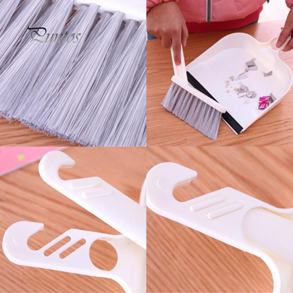 Portable Desktop Keyboard Sweep Brush Hanging Mini Broom Dustpen Cleaning Tool
