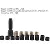 Spark Plug Thread Repair Kit, M16 x 1.25 Screw Tap Portable Carbon Steel Rethread Kit, M14x1.25 Spark Plug Thread Repair Tool