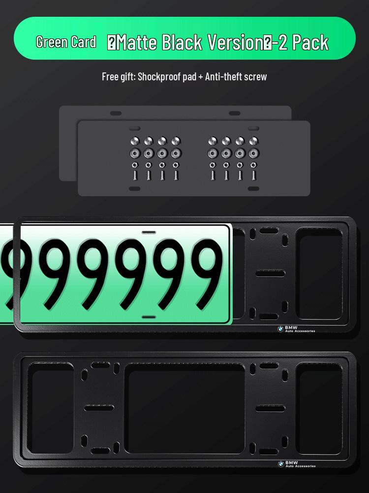 Kohlefaser-Nummernschildhalter für BMW X1, X2, X3, X4, X5, 1er, 3er, 5er