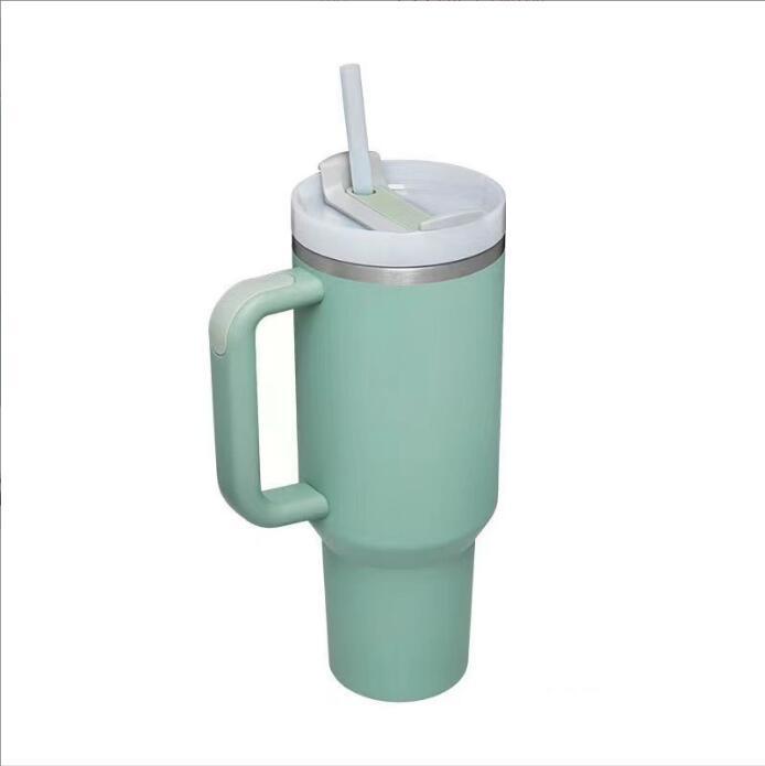 40oz Second Gen Insulated Stainless Steel Car Cup with Straw - Large Capacity Cold Preservation
