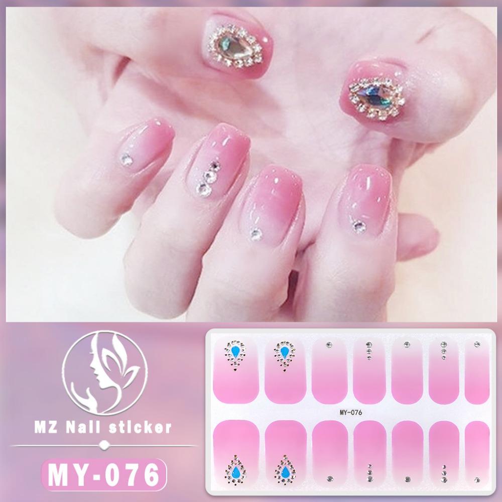 New Year's New Three-dimensional Waterproof No-bake Gel Nail Polish Film Full Sticker Ins Wind Nail Film Paper Nail Film