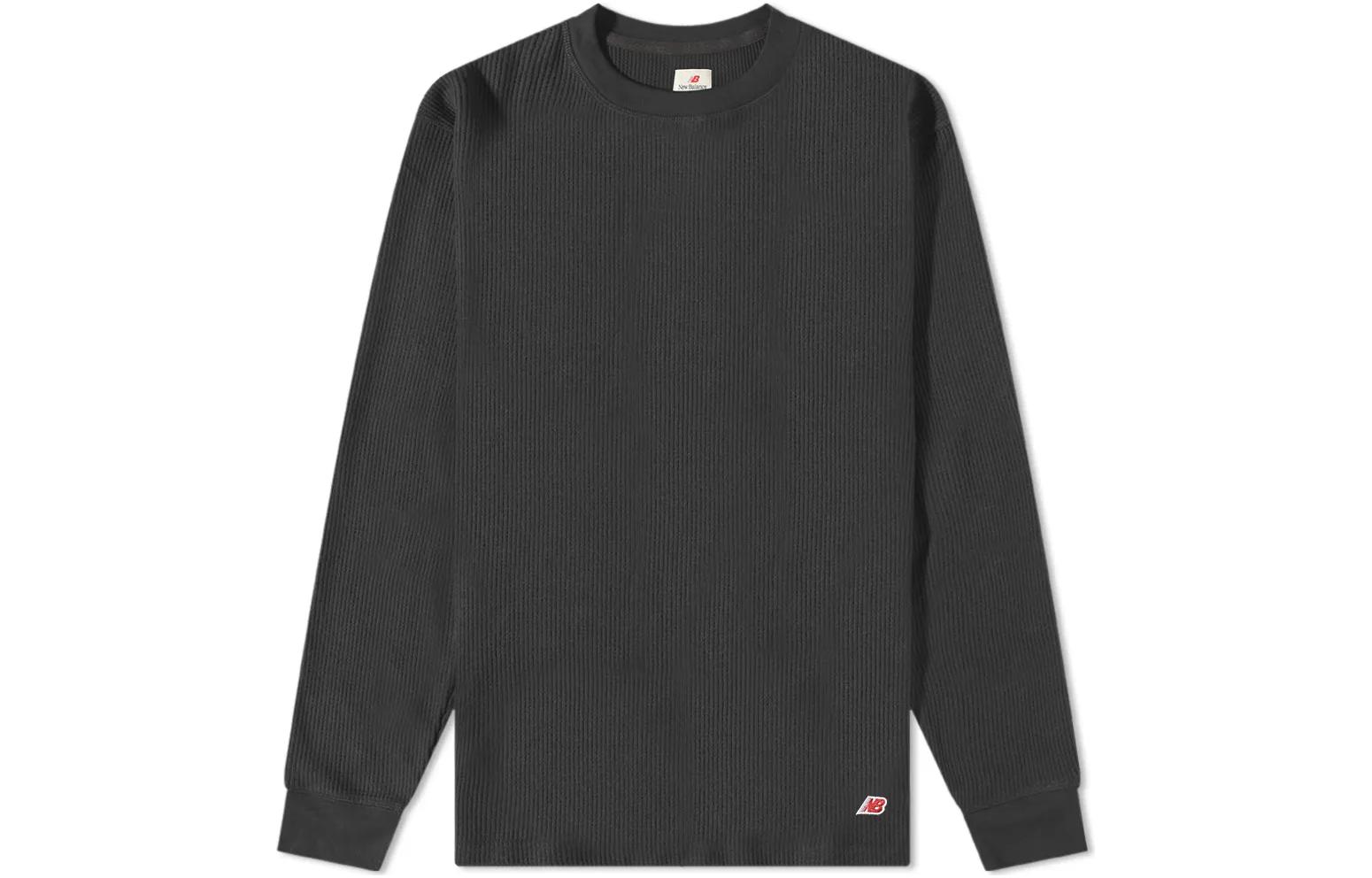 New Balance Knitwear Men s Gray Crew Neck Moderate MT23546-BK M