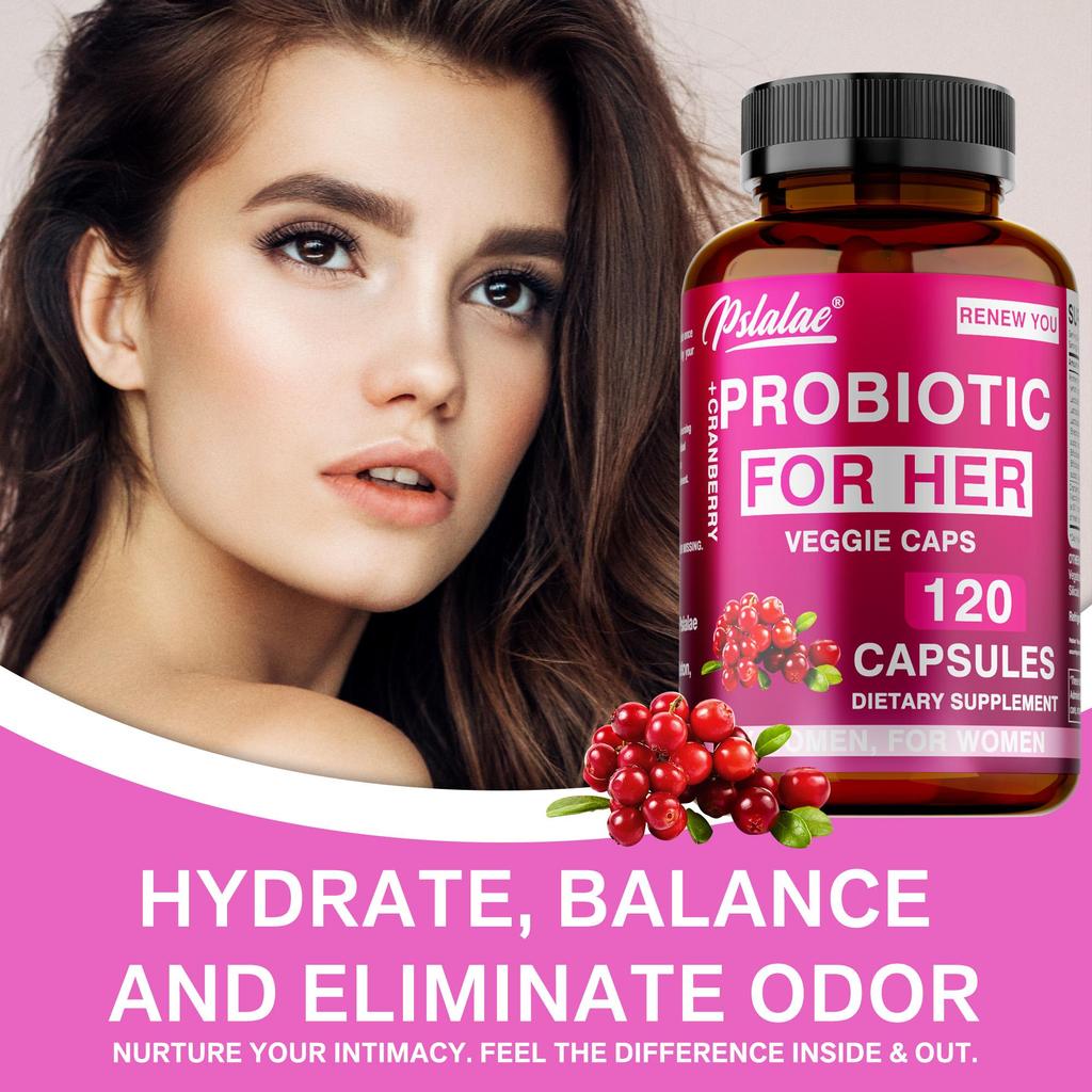 Pslalae - Probiotics & Cranberry Capsules - Health for the urinary, digestive, and immune systems