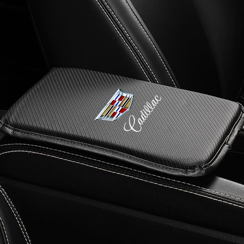 Car Center Console Armrest Box Protective Pad Carbon Fiber Soft Pad For Cadillac CT5 CT6 CTS Seville ATS CT4 XTS Celestiq Ciel Escala SRX XT4 XT5 XT6