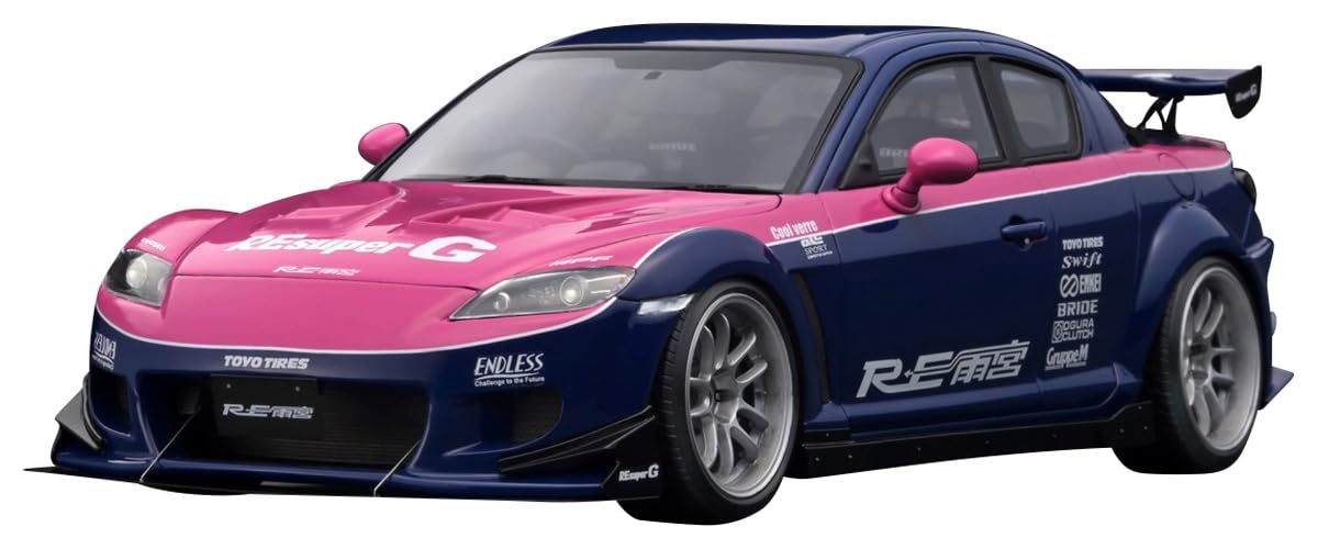 

ignition model scale Mazda RE Amemiya finished product 1/18 RX-8 (SE3P) Blue/Pink