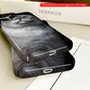 2DFlat Blue-Eyed Fluffy Cat On Black Background All Inclusive Film Hard iPhone Case, Compatible with iPhone 18 Pro Max 17 16 15 14 13 12 11