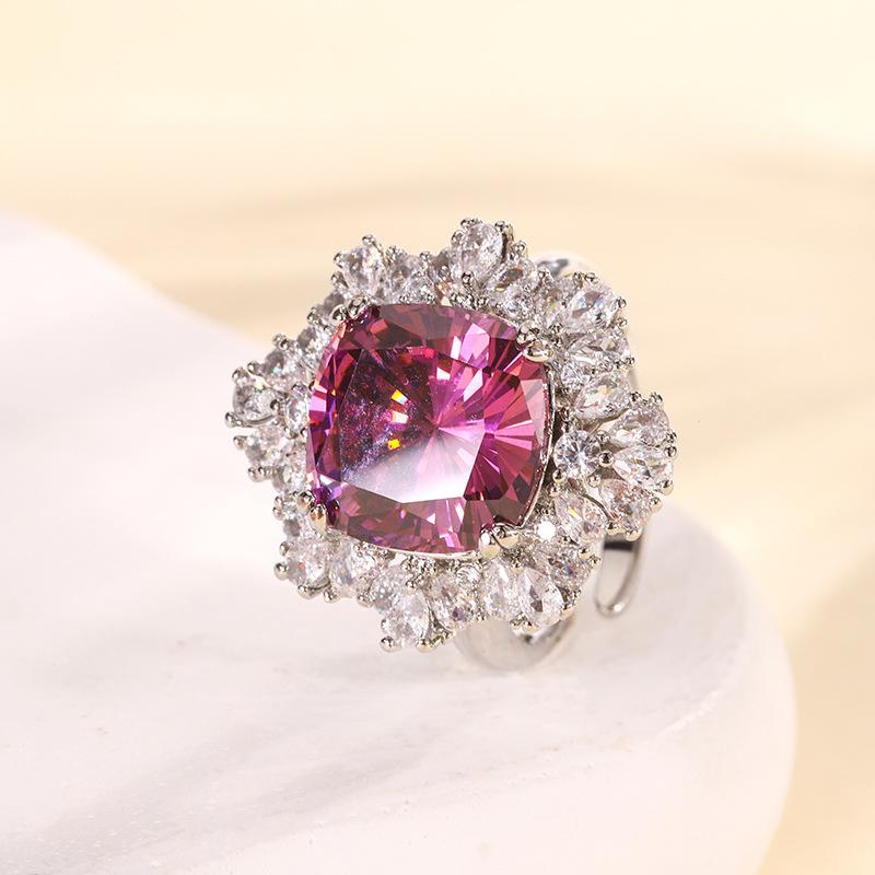 Jewelry Simulation Bird'S Nest Cut Color Treasure Crystal Pendant Set 14 * 14-12 * 12