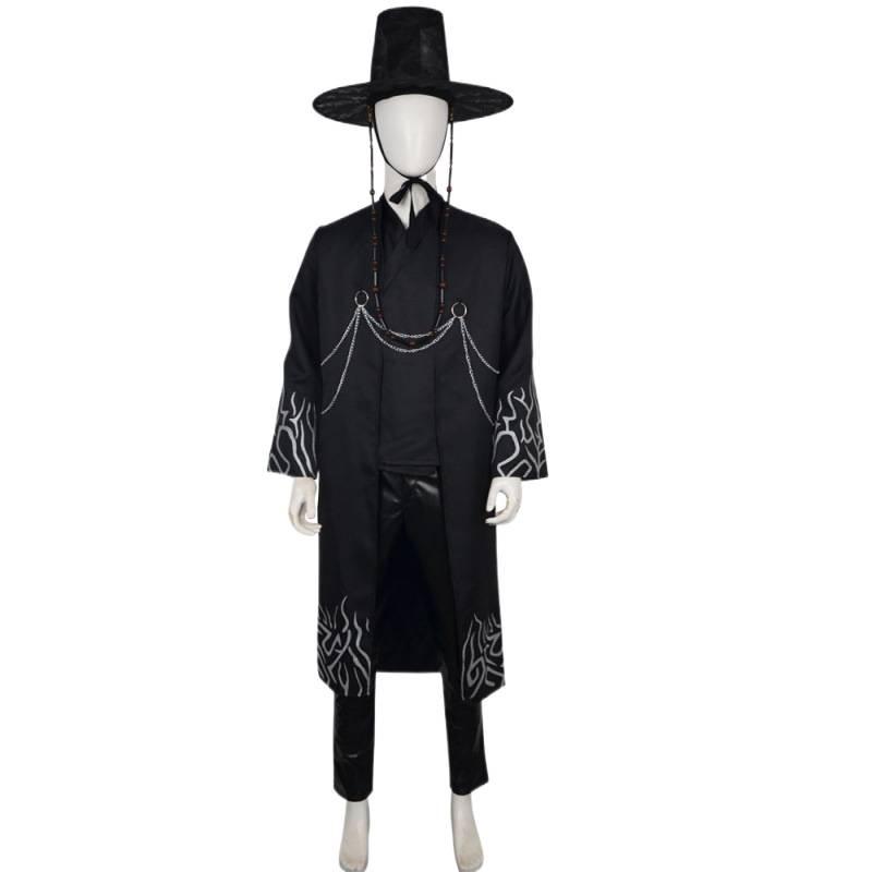 Costume Cosplay Gruppo K-POP Cacciatore di Demoni per Ragazzi: Set da Palco Qin Yu Baby Black