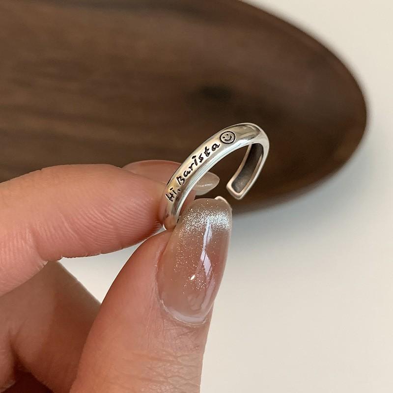 Exquisite Heart Ring For Women Adjustable Open Design Trendy Korean Style Fashion Jewelry