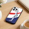 Airplane Pattern  Phone Case For iPhone17,16,15,14,13,12 Plus,Max Soft Silicone Black Cover