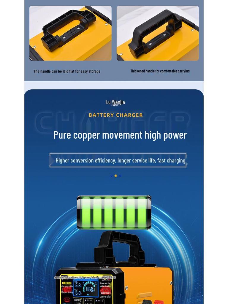 Intelligent Universal Car Battery Charger 12V/24V - Start-Stop Compatible
