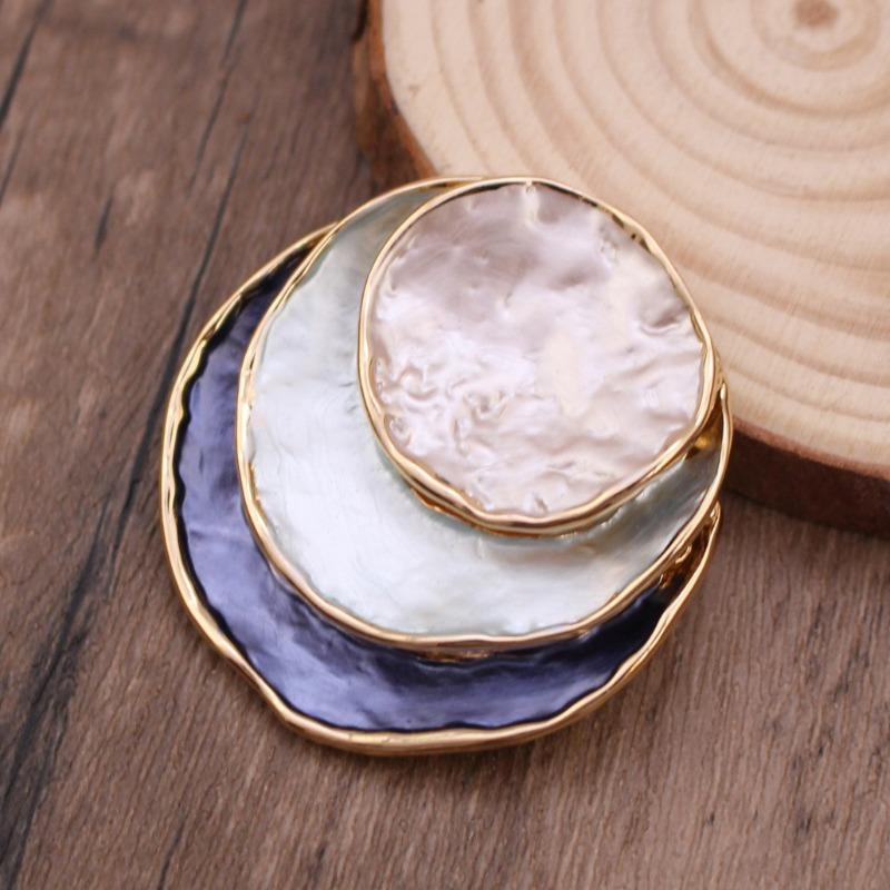 Heiß verkaufende emailierte geometrische Blume magnetische Brosche, modische kreative Blumenbrosche für Damen