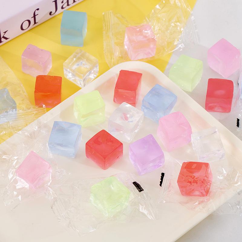 

Большой прозрачный кубик льда желе игрушка для снятия стресса