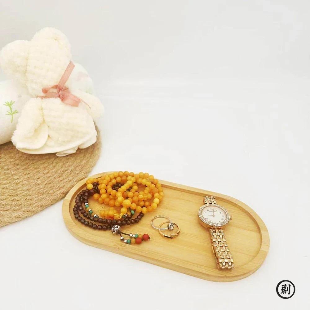 Multi Bamboo Tray Wood Saucer Flower Pot Tray Cup Pad Coaster Plate for Kitchen Decorative Plate Creative Coaster Coffee Cup Mat