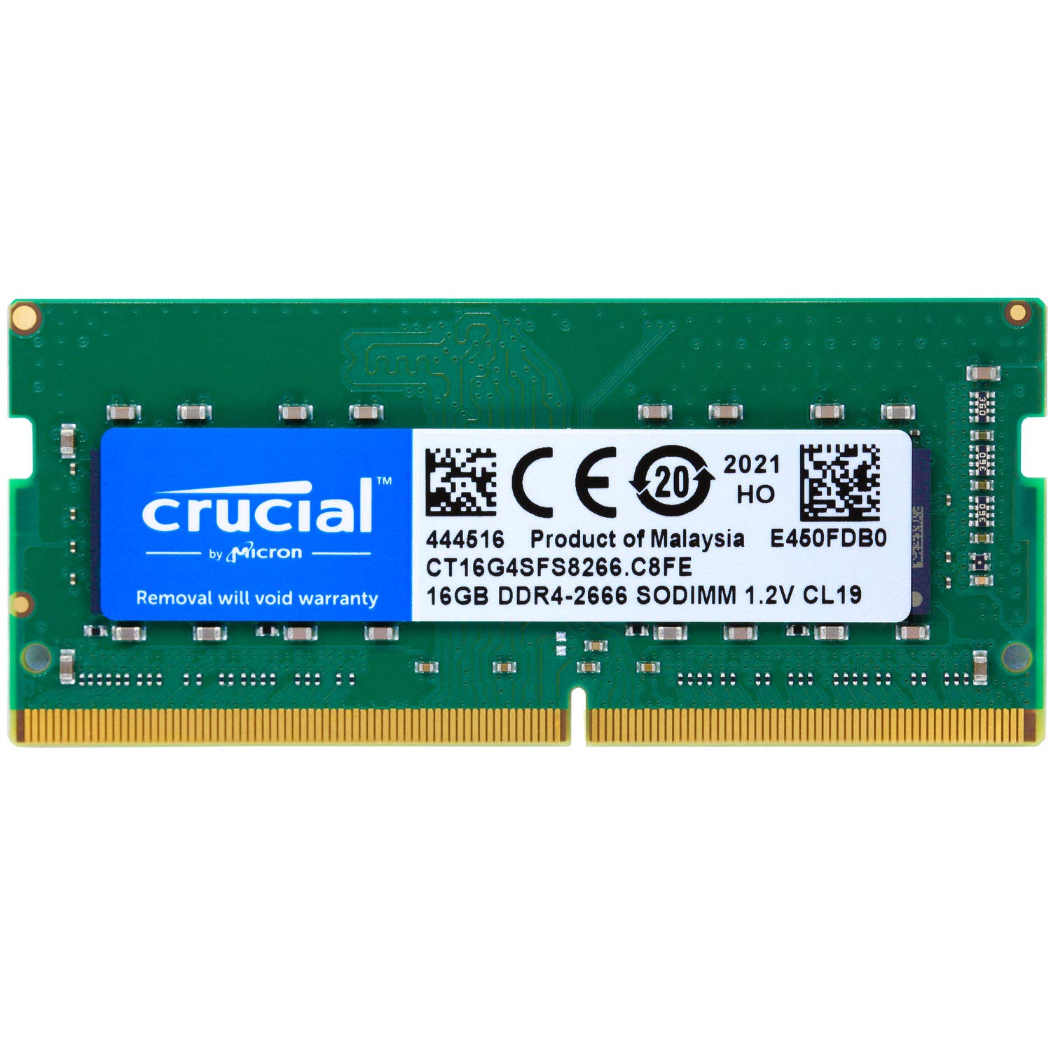 

Пам ять для ноутбука Crucial 16 ГБ SODIMM CT16G4SFS8266 PC4-21300 (DDR4-2666) [Елемент]