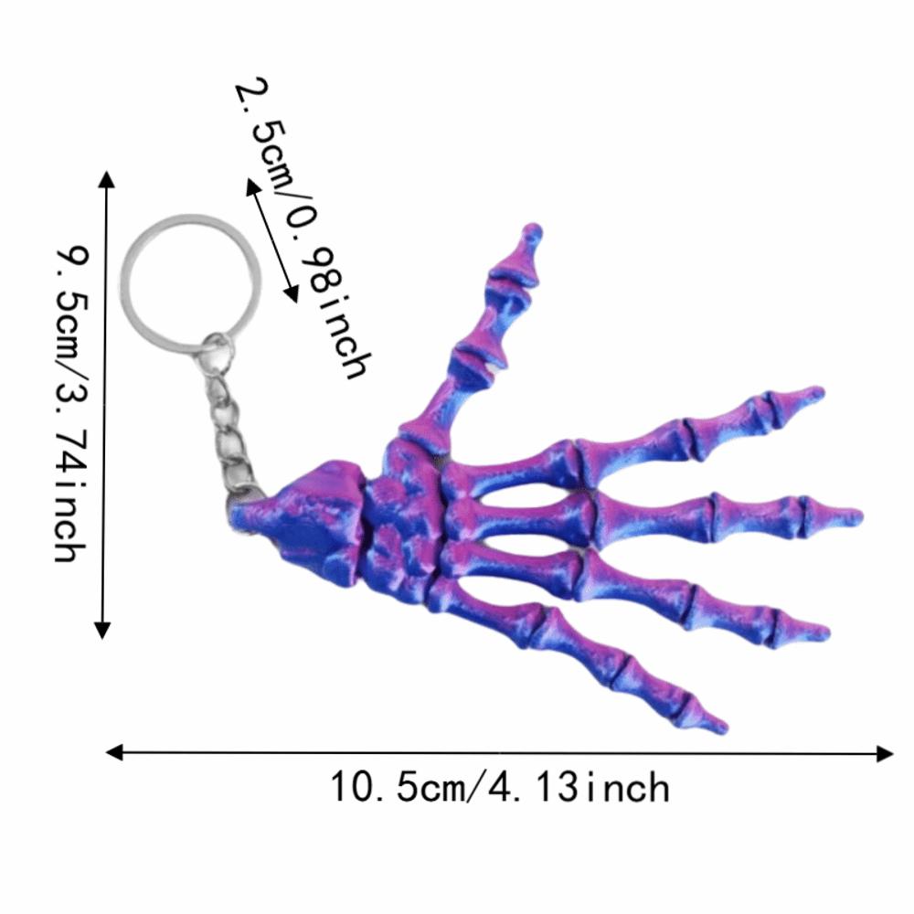 Novelty Skeleton Hand Keychain Creative Skull Hand Key Ring Collectible Toy