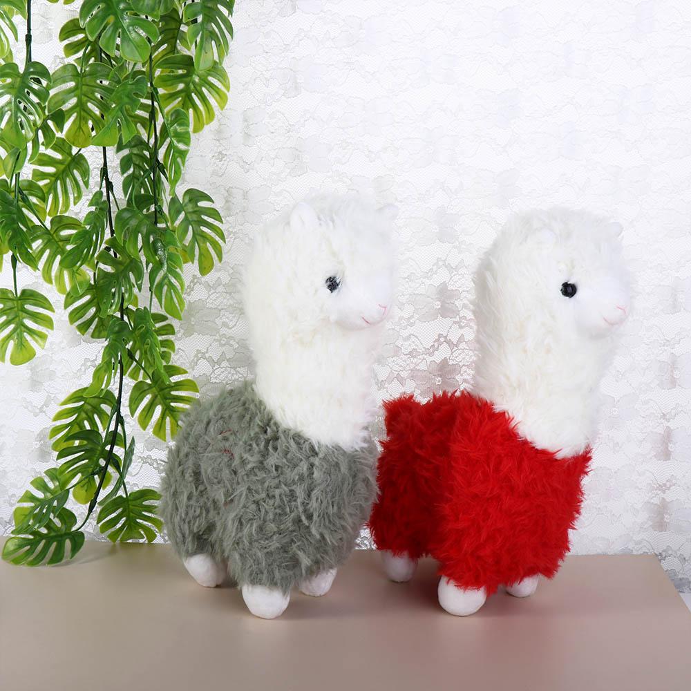 Niedliches Schaf Plüschkissen Alpaka Baumwolle Plüschpuppe Plüschtier Stofftiere Alpaka Plüschtiere