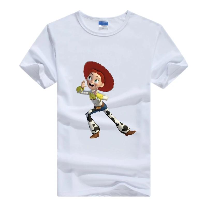 Disney Cartoon Toy Story Woman Tops White Clothes Short Sleeve Tee Oversized Friends 2024 Summer Blouse Grunge Y2K Mens T-shirts