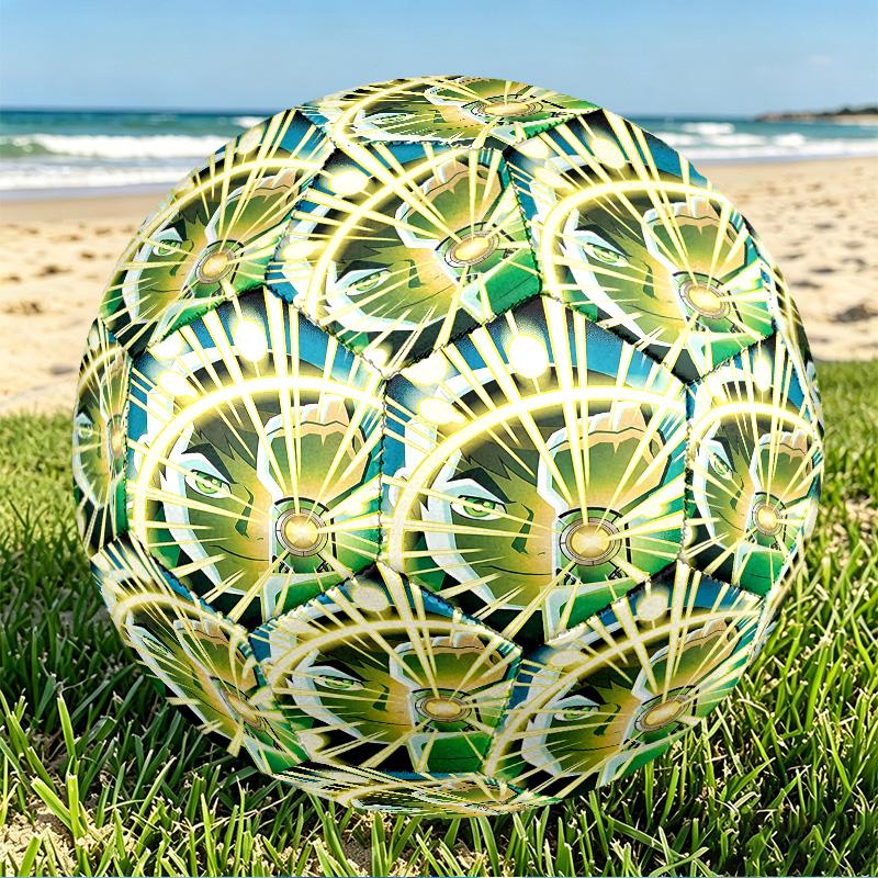 Ben 10 Cartoon Print Size 5 Soccer Ball, PU Wear Resistant Football for Match Training and Daily Practice, Birthday Gift for Soccer Fans
