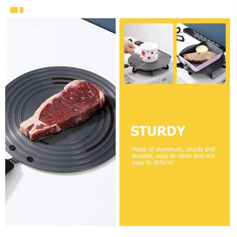 Aluminium Zinc Zinc Alloy Stove Heat Diffuser 24cm/28cm Thawing Tray Sturdy Heat Conduction Plate  Kitchen