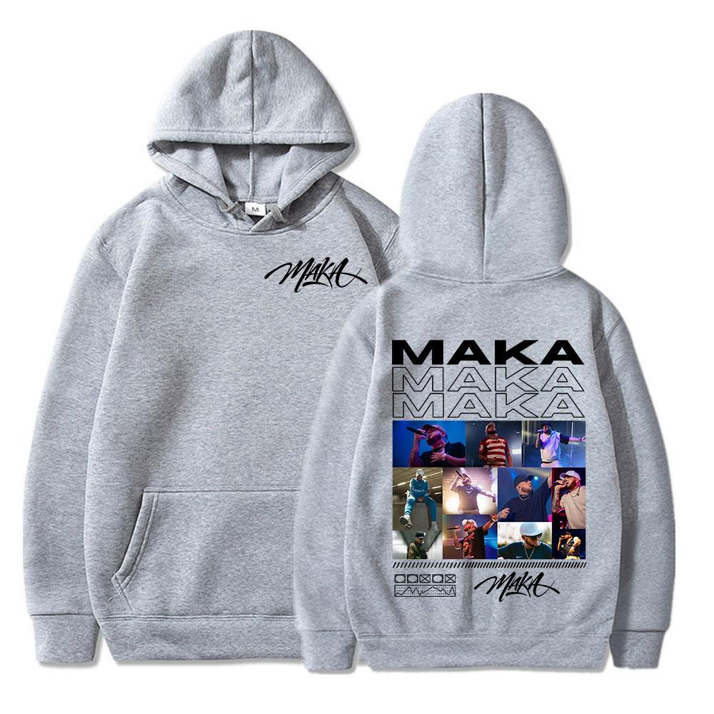 Rapper Maka Graphic Hoodies Men Women Clothing Fashion Hip Hop Sweatshirt Casual Oversized Long Sleeve Pullover Hoody Streetwear