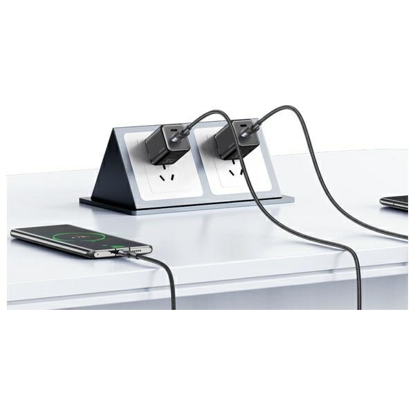 Usams Kabel Usb-A Na Usb-C 3A 1,2M       Aluminum Alloy Data Cable Sy Series Sj718Usb01 (Us-Sj718)