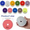 10-16pcs 4 inch Diamond Polishing Pads Kit Wet/Dry Buff Disc Abrasive Grinding Discs Set for Granite Concrete Glass Polishing