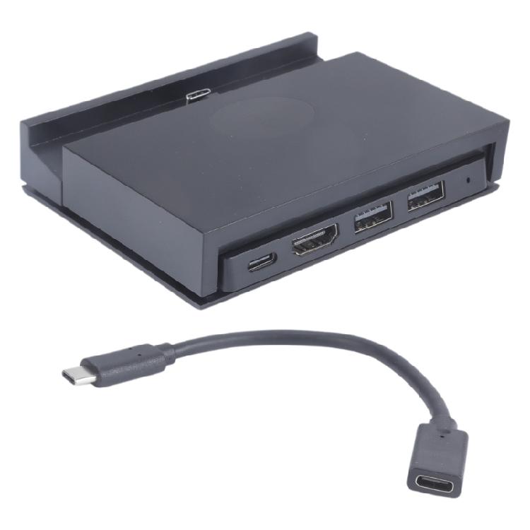 Type-C Dock Support 1080P 60Hz 4K 30Hz Card Port Multifunction Docking Charging Station with Detachable USB C Hub