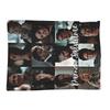 The Vampire Diaries Damon Salvatore Blankets Soft Warm Flannel Throw Blanket Bedspread for Bed Living Room Picnic Travel Home