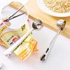 2-in-1 Multifunction Stainless Steel Coffee Scoop with Clip Coffee Tea Measuring Scoop 1Cup Ground Coffee Measuring Scoop Spoons