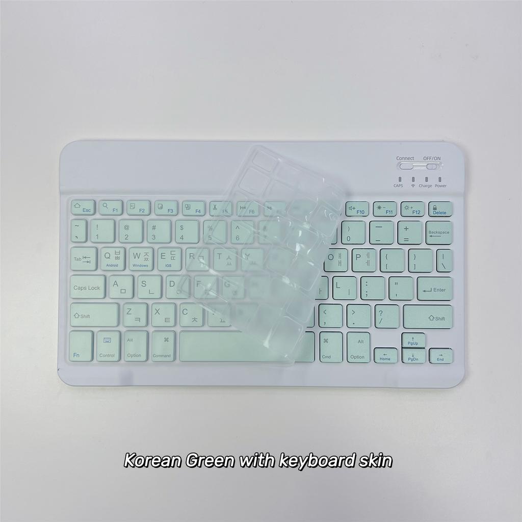 Koreanische Sprache Ultra-Schlanke Bluetooth-Tastatur Tragbar Mini Kabellos Wiederaufladbar für iPad Koreanisch