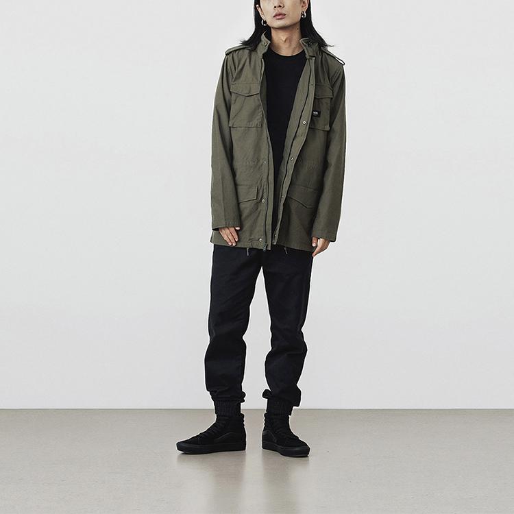 Vans Japanese Style Workwear Hooded Jacket Men Jackets Avocado-Green VN0A4RZSKCZ