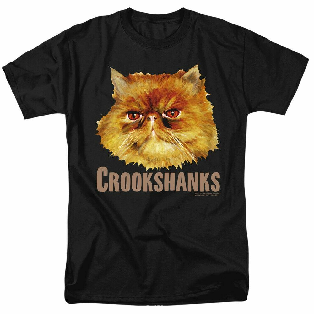 Harry Potter Crookshanks Color T Shirt Mens Licensed Wizard Movie Tee Black XXL