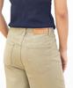CHAMBROS Women'S Semi-Wide Washed Denim Pants [Cotton Light Khaki]