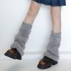 Y2K Women's Leg Warmers Japanese Lolita Long Socks Wool Knitted Plush Foot Cover Leg Warmer Autumn Winter Heap Sock Boot Cuffs
