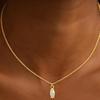 2026 New Cross-Border European American-Style Multilayer Zircon Copper Electroplated Minimalist Necklace Women Fashionable
