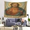 Frank Gallagher Santo Wandteppich Polyester Wandbehang Lebendige Farbe Heimdekoration Wandteppich für Schlafzimmer Wohnheim Familie und Büro
