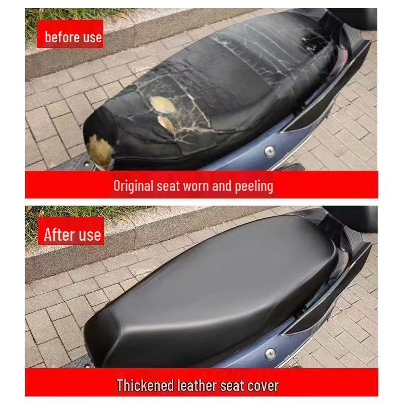 All-Season Rainproof Motorcycle Leather Seat Cover