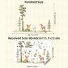 Cartoon Forest Big Tree Animals Wall Stickers Hedgehog Dandelion Decals for Children's Room Baby Bedroom Home Wall Decoration
