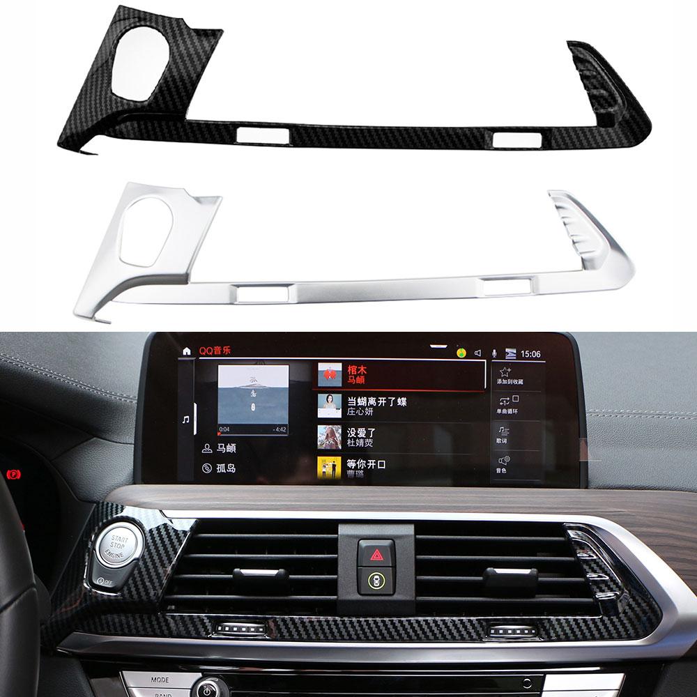 For BMW X3 G01 2018 - 2022 LHD Central Air Conditioning Vent Panel Cover Trim Strip Center Console Sticker Accessories