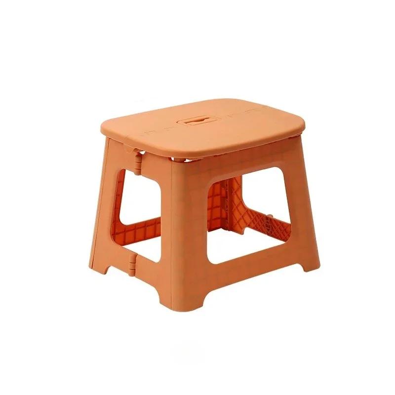 Tragbarer Klapphocker für den Haushalt im japanischen Stil, Kinderhocker aus Kunststoff, für Outdoor-Camping und Angeln