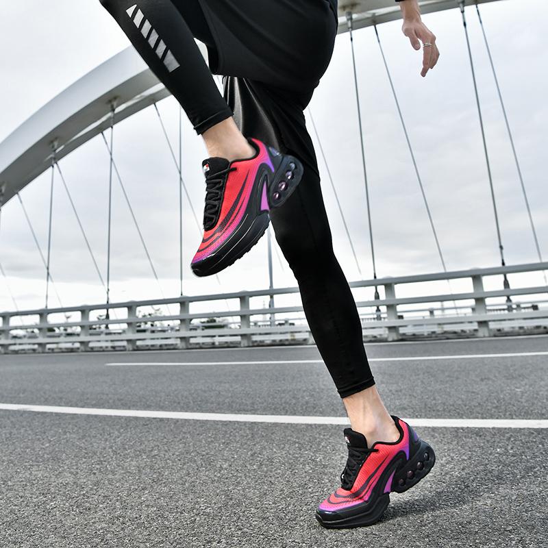 Men Women PU Air Cushion Cushioning Running Shoes Rear Heel TPU Wrapped Marathon Athletic Mens Trainers Unisex Shoes Sneakers