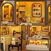 CRESYMME Dollhouse Miniature Kit, Wooden 3D Puzzle, DIY Handmade for Adults (Yuttari Bakery)
