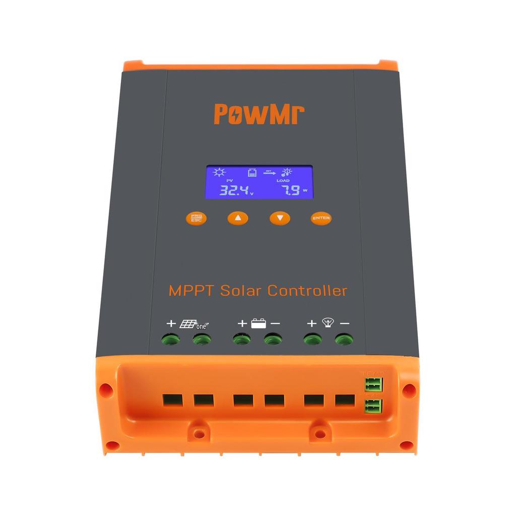 PowMr 60A MPPT Solar Controller, Expandable To 120A for 12V-48V Systems, Ideal for RVs and Cross-Border Applications