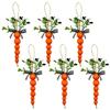 10pcs Easter Carrots Hanging Ornaments for Tree Home Decorations 2023 Kid Gift