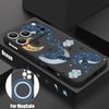 Cartoon Whales Stars Pattern Case For iPhone 17 Pro Max Magnetic For Magsafe Silicone Cover For iPhone 16 Pro Max Funda iPhone 15 14 13 12 11 16E Air