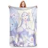 Yoisaki Kanade Flannel Throw Blanket  Super Soft for Travel Bed Use  Home Textiles